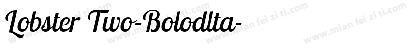 Lobster Two-Bolodlta字体转换